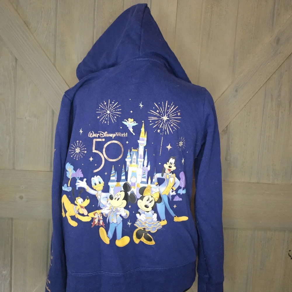 Walt Disney World 50th Anniversary Hoodie sz Medium - Picture 2 of 5